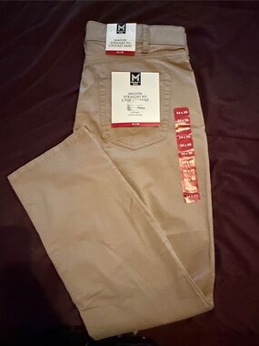 New Mason Men’s Straight Fit 5-Pocket Pants - Khaki Tan